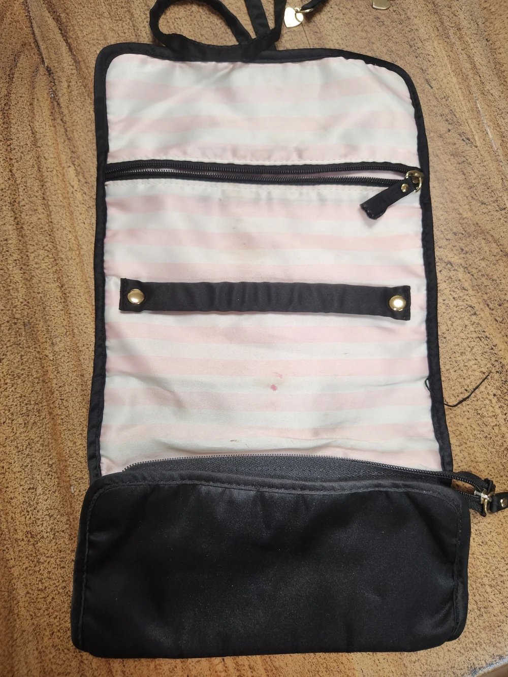 Victoria's Secret Black Foldable Travel Jewelry Organizer